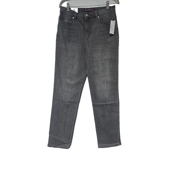 Gloria Vanderbilt Amanda Classic Straight Jeans Tybee Wash Sz 10 Average - Picture 1 of 8